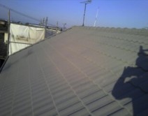 八代市日置町　Ｔ様邸：屋根・特殊セラミック　ガイナ　施工の写真
